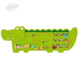 Sensoryczna Drewniana Tablica Manipulacyjna Viga Toys Krokodyl