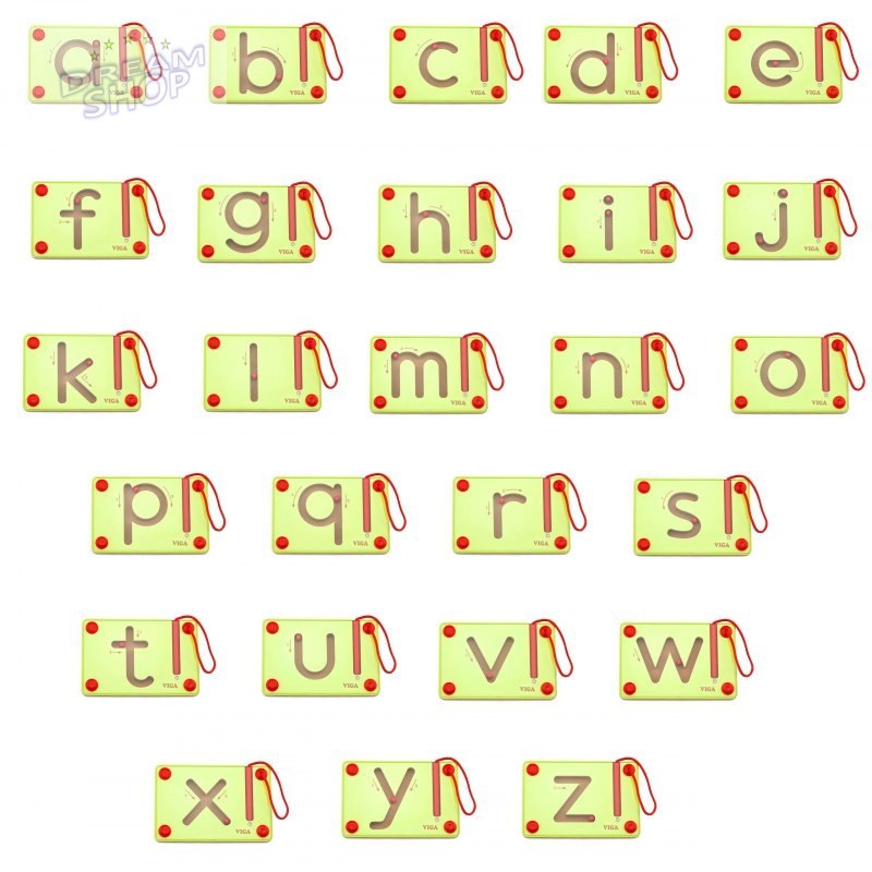 Tabliczki Magnetyczne Nauka Pisania Małe Literki Viga Toys Tabliczki Magnetyczne Nauka Pisania Małe Literki Viga Toys
