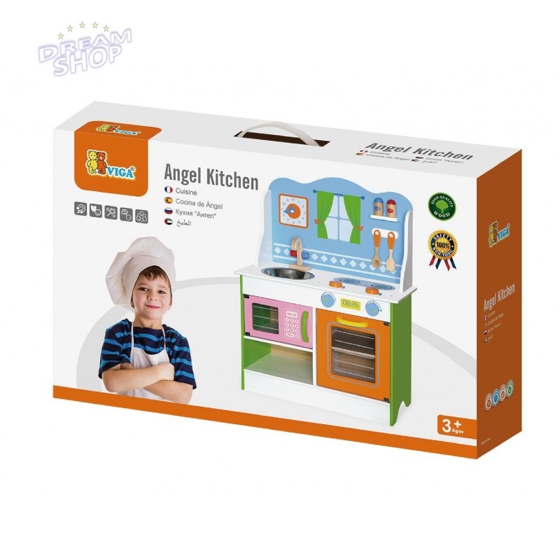 Viga Toys Kuchnia Drewniana Angel Z Akcesoriami Viga Toys Kuchnia Drewniana Angel Z Akcesoriami