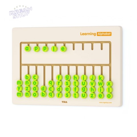 Viga Toys Tablica Sensoryczna Nauka Alfabetu Viga Toys Tablica Sensoryczna Nauka Alfabetu