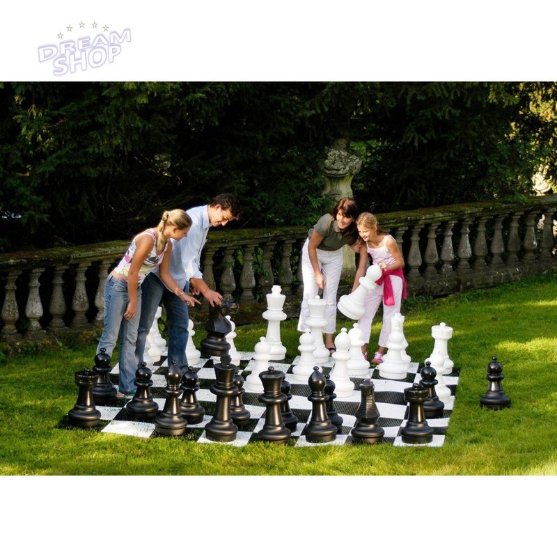 Zestaw Duże Szachy Ogrodowe Do ogrodu w zestawie z Szachownicą Rolly Toys 64cm Zestaw Duże Szachy Ogrodowe Do ogrodu w zestawie z Szachownicą Rolly Toys 64cm