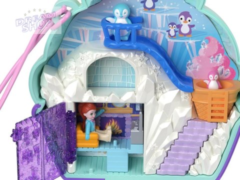 Zestaw Polly Pocket Śnieżny pingwinek zamykany domek figurki akces ZA6050
