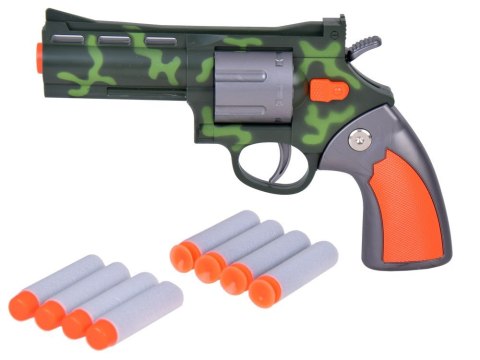 Zestaw Rewolwer Pistolet + Piankowe naboje Zabawa w strzelanie ZA5327