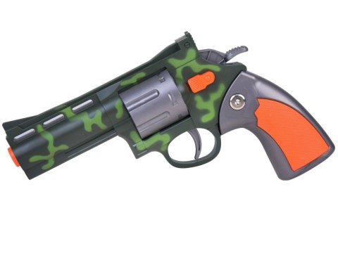 Zestaw Rewolwer Pistolet + Piankowe naboje Zabawa w strzelanie ZA5327
