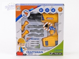 Zestaw narzędzi z wiertarką