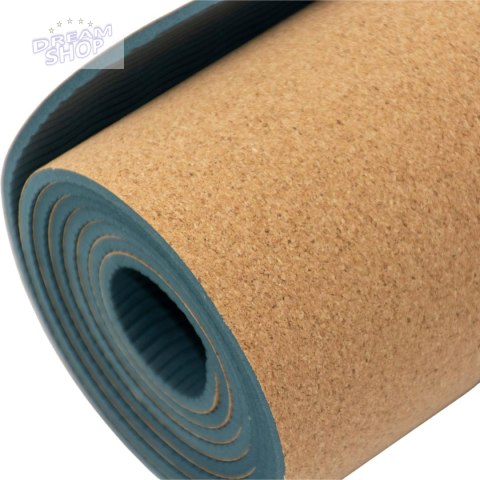 KORKOWA MATA DO ĆWICZEŃ JOGI 183x61x0.4CM ENERO FIT