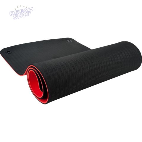 MATA DO ĆWICZEŃ TPE POMARAŃCZOWO CZARNA Z OTWORAMI 173x61x1CM PURE 2 IMPORVE