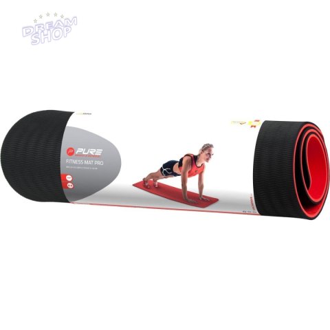 MATA DO ĆWICZEŃ TPE POMARAŃCZOWO CZARNA Z OTWORAMI 173x61x1CM PURE 2 IMPORVE