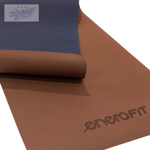MATA DO JOGI I FITNESS TPE ANTYPOŚLIZGOWA BRĄZOWA ENERO FIT