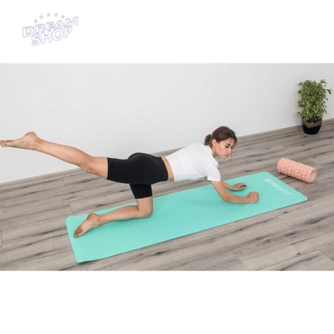 MATA DO JOGI I FITNESS TPE ANTYPOŚLIZGOWA MIĘTOWO-SZARA ENERO FIT