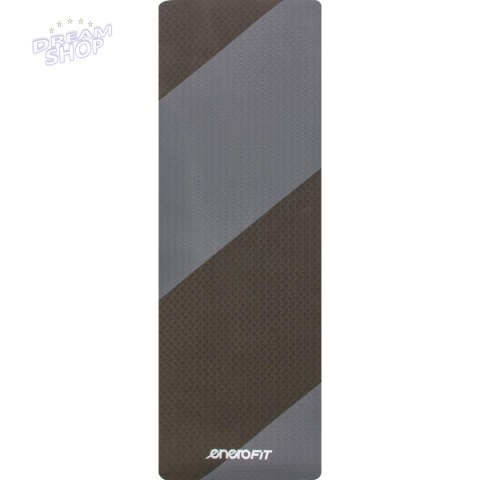 MATA DO JOGI I FITNESS TPE ANTYPOŚLIZGOWA SZARO-CZARNA ENERO FIT