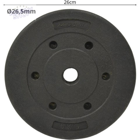 OBCIĄŻENIE BETONOWE 5 KG ENERO FIT fi26,5