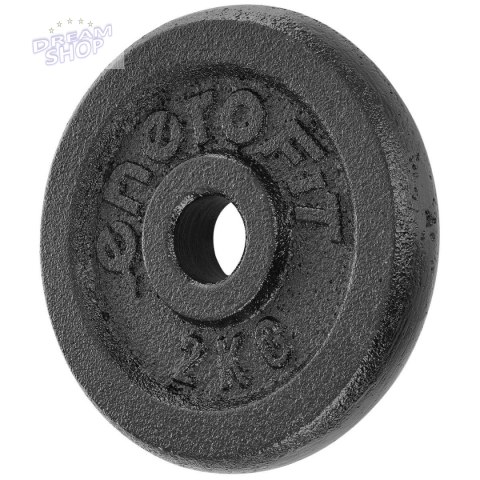 OBCIĄŻENIE ŻELIWNE CZARNE 2 KG ENERO FIT fi26,5