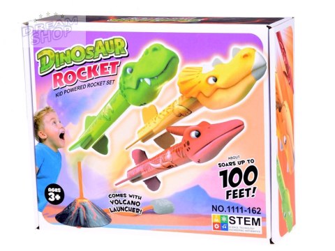 Zestaw Wulkan Wyrzutnia Dinozaurów rakieta armata katapulta ZA5006