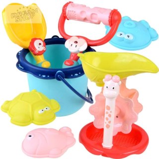 Zestaw wiaderko łopatka foremki do piasku ZA4351