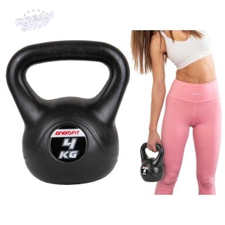 HANTLA KOMPOZYTOWA KETTLEBELL 4 KG ODWAŻNIK ENERO FIT