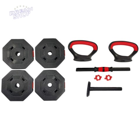 HANTLA KOMPOZYTOWA KETTLEBELL PRZYRZĄD DO POMPEK 3W1 10KG EB FIT