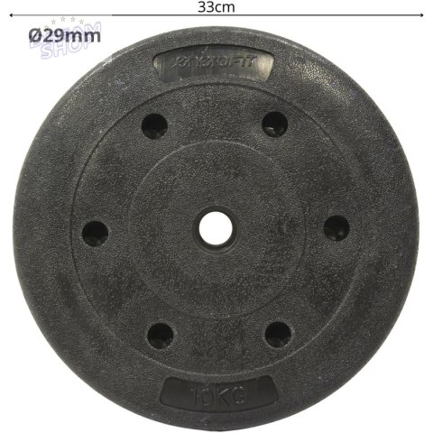 OBCIĄŻENIE BETONOWE 10 KG ENERO FIT fi29MM