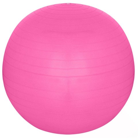 PIŁKA GIMNASTYCZNA DO ĆWICZEŃ FITNESS 75CM ANTIBURST RÓŻOWA