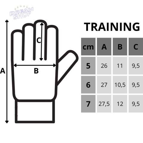 RĘKAWICE BRAMKARSKIE ENERO TRAINING R.7