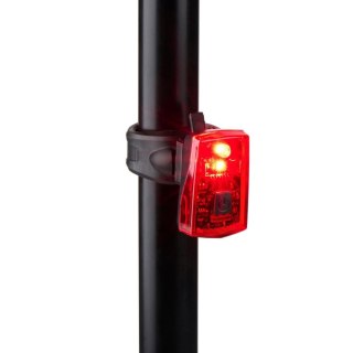 LAMPKA ROWEROWA NA TYŁ LED USB - C Z FUNKCJĄ STOP CERTYFIKAT DUNLOP