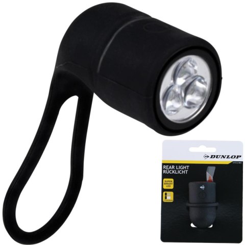 LAMPKA ROWEROWA NA TYŁ SILIKONOWA DUNLOP