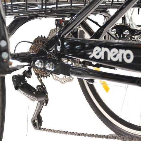 ROWER 3-KOŁOWY SKŁADANY 24 CZARNY SHIMANO 7-BIEGOWY