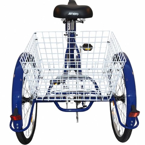 ROWER 3-KOŁOWY SKŁADANY 24 GRANATOWY SHIMANO 7-BIEGOWY