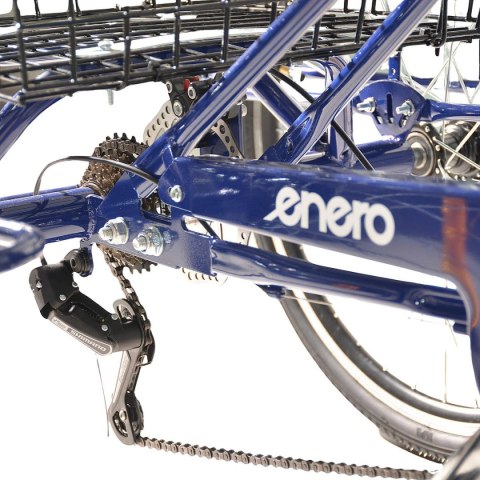 ROWER 3-KOŁOWY SKŁADANY 24 GRANATOWY SHIMANO 7-BIEGOWY