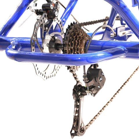 ROWER 3-KOŁOWY SKŁADANY 24 GRANATOWY SHIMANO 7-BIEGOWY