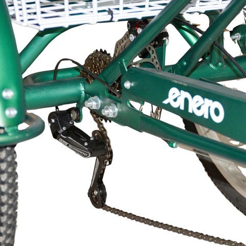 ROWER 3-KOŁOWY SKŁADANY 24 ZIELONY SHIMANO 7-BIEGOWY