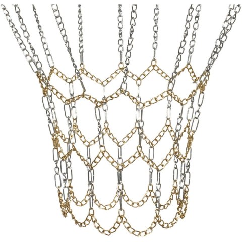 STALOWA SIATKA ŁAŃCUCHOWA DO OBRĘCZY KOSZ 12 UCHWYTÓW ENERO