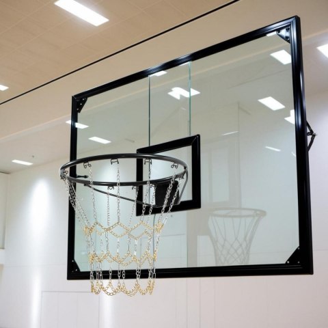 STALOWA SIATKA ŁAŃCUCHOWA DO OBRĘCZY KOSZ 12 UCHWYTÓW ENERO