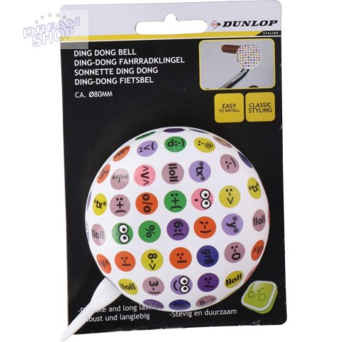 DZWONEK ROWEROWY DUNLOP ŚR. 80MM BUŹKI