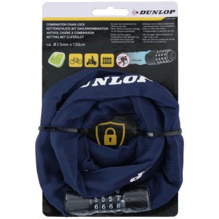 ZAPIĘCIE ROWEROWE DUNLOP ŁAŃCUCH NA SZYFR DŁ.120CM - GRANAT