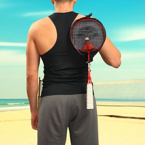 ZESTAW DO BADMINTONA W POKROWCU RED ORANGE ENERO 105