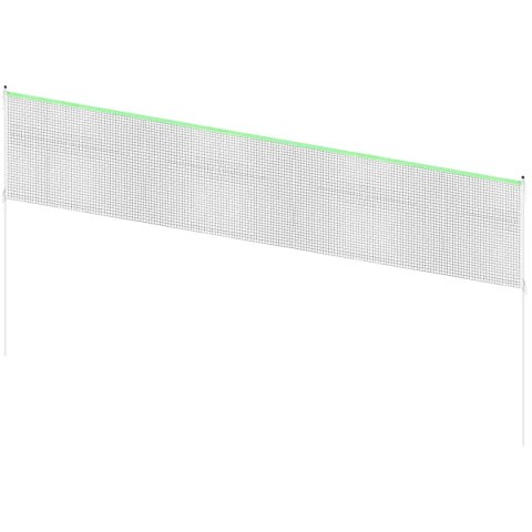 ZESTAW SŁUPKI SIATKA DO SIATKÓWKI BADMINTONA 609x220CM