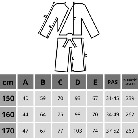 KIMONO ENERO PROFESSIONAL KARATE 170CM 8OZ