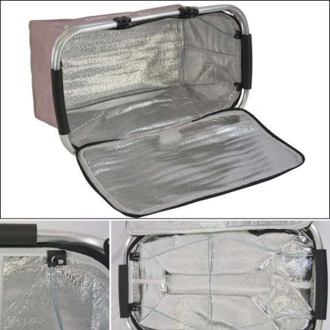 KOSZYK TURYSTYCZNY SKŁADANY TERMICZNY 35L REDCLIFFS RÓŻ