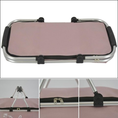 KOSZYK TURYSTYCZNY SKŁADANY TERMICZNY 35L REDCLIFFS RÓŻ