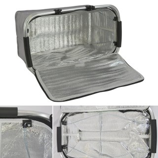 KOSZYK TURYSTYCZNY SKŁADANY TERMICZNY 35L REDCLIFFS SZARY