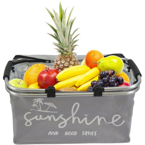 KOSZYK TURYSTYCZNY SKŁADANY TERMICZNY 35L REDCLIFFS SZARY