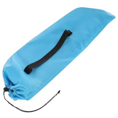 LEŻAK OGRODOWO PLAŻOWY SKŁADANY I TORBA NIEBIESKI ENERO CAMP