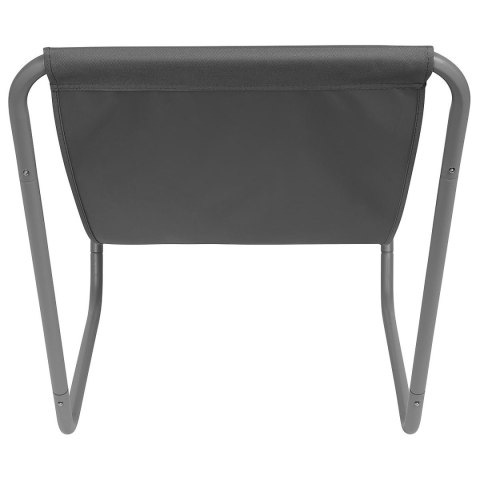 LEŻAK OGRODOWO PLAŻOWY SKŁADANY I TORBA SZARY ENERO CAMP