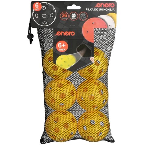 PIŁKA UNIHOC MECZOWA ŻÓŁTA ENERO 6SZT