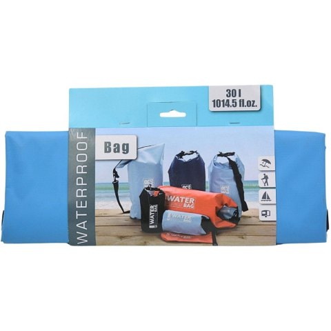 TORBA PLECAK WOREK WODOSZCZELNY 30L BŁĘKITNY