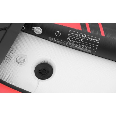 KAJAK 2-OSOBOWY SET 385x96x42CM LAMINOWANY PVC 200KG ENERO