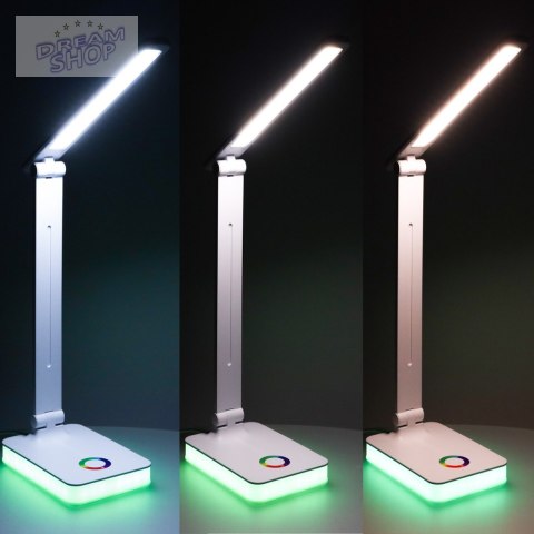 Lampka na biurko biurkowa LED USB dotykowa podświetlana RGB regulacja światła
