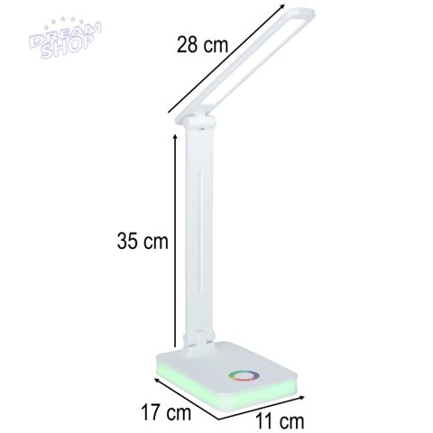 Lampka na biurko biurkowa LED USB dotykowa podświetlana RGB regulacja światła