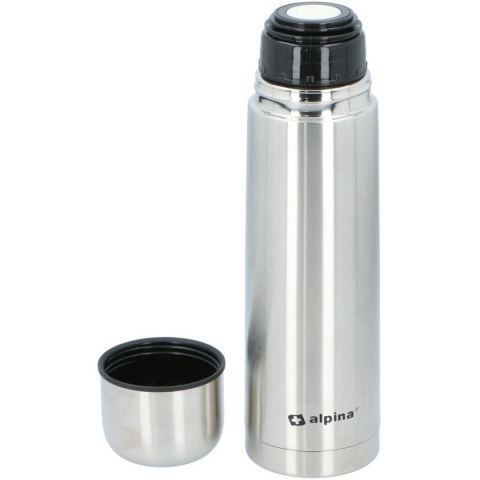 TERMOS TERMICZNY TURYSTYCZNY ALPINA 750ML SREBRNY